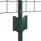 Fence with Posts Green 0.8 x 10 m Steel 3335998