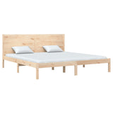 Bed Frame without Mattress 200x200 cm Solid Wood Pine 3104173