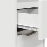 Bedside Table White 30.5 x 30 x 43 cm Engineered Wood 888797