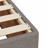 Bed Frame without Mattress Taupe 120x190 cm Small Double Fabric 3284719