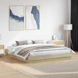 Bed Frame without Mattress Sonoma Oak 180x200 cm Super King 3209837