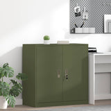 Storage Cabinet Olive Green 90 x 40 x 90 cm Steel 891644