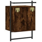 Bedside Cabinets Wall-mounted 2 pcs Smoked Oak 40x30x61 cm Engineered Wood 833438