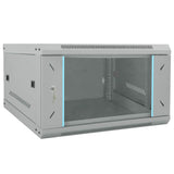 Network Cabinet with Storage Grey 53 x 60 x 30 cm Steel 42017650