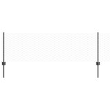 Welded Wire Fence 10 x 0.6 m PVC-Coated Steel Grey Mesh 3336816