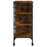 Kitchen Trolley Smoked Oak 87.5x38.5x84.5 cm Engineered Wood 842388