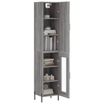 Highboard Grey Sonoma 34.5x34x180 cm Engineered Wood 3199055