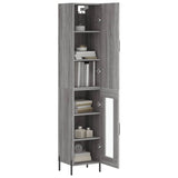 Highboard Grey Sonoma 34.5x34x180 cm Engineered Wood 3199055