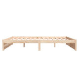 Bed Frame without Mattress Solid Wood 180x200 cm Super King Super King Size 814964