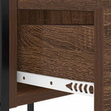 Bedside Cabinet Brown Oak 42 x 41 x 61 cm Engineered Wood 859488