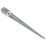Ground Spikes 6 pcs Silver 8x8x91 cm Galvanised Steel 145411