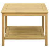 Side Table Oil Natural 60 x 60 x 45 cm Solid Acacia Wood 42026787