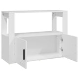 Sideboard White 80x30x60 cm Engineered Wood 819452