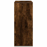 Book Cabinet Smoked Oak 60x30x71.5 cm Engineered Wood 860314