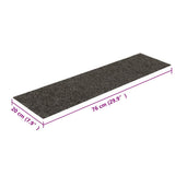 Stair Mats Self-adhesive 30 pcs 76x20 cm Anthracite Rectangular 3365729