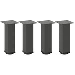 ZNTS Coffee Table Legs 4 pcs Anthracite 42-44 cm Steel 4012466