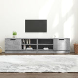 TV Cabinets 2 pcs Concrete Grey 80x35x36.5 cm Engineered Wood 811475