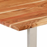 Dining Table 154x80x76 cm Solid Acacia Wood 286477