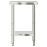 Kitchen Work Table 55x55x85 cm Stainless Steel 376453