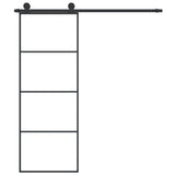 Sliding Door with Hardware Set 76x205 cm ESG Glass&Aluminium 3152145