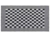 50 Piece Towel Set Black and White Cotton 136293
