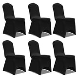 Chair Cover Stretch Black 12 pcs 279091