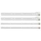 Drawer Slide 63 pcs White Steel 864655