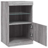 Sideboard with LED Lights Grey Sonoma 41x37x67 cm 836684