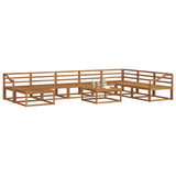Outdoor Sofa Set 9 pcs Natural Solid Acacia Wood 3368047
