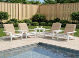 High Back Chair Cushion GEMERT 4 pcs 100% Polyester Sand 945700