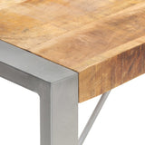 Dining Table 200x100x75 cm Solid Rough Mango Wood 321565