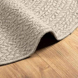 ZNTS Rug ZIZUR Cream Ø 120 cm Jute Look Indoor and Outdoor 4010385