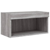 6 Piece TV Wall Units with LED Grey Sonoma Engineered Wood 3216709