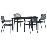 Garden Dining Set 5 pcs Anthracite Powder-Coated Steel 3379305