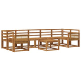 Outdoor Sofa Set 8 pcs Natural Solid Acacia Wood 3385075