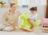 Kids Rocking Horse, Plush Ride-On Dinosaur Seat, with Seat Safety Belt, 32 Songs, Ride-On Horse T3398P347995