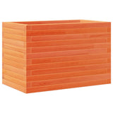 Garden Planter Wax Brown 70x40x46 cm Solid Wood Pine 3282441