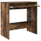 Desk with Drawer Smoked Oak 77.5 x 43 x 79 cm Engineered Wood 869518
