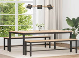 Dining Table Natural 150 x 90 x 75 cm Solid Pine Wood 892791