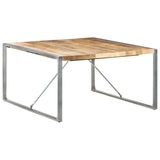 Dining Table 140x140x75 cm Rough Mango Wood 321575