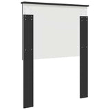 Headboard with Headboard Black Oak 75 cm Engineered wood 887825