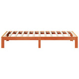 Bed Frame without Mattress Wax Brown 90x200 cm Solid Wood Pine 859222