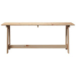 Outdoor Bench Brown 119 x 35 x 47cm Solid pine wood 4012191