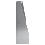 Retaining Wall 6 pcs 100 x 12 x 40 cm Galvanised Steel Silver 3449126