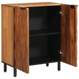 Sideboard Acacia Brown Finish 60 x 33 x 75 cm Solid Mango Wood 4017902