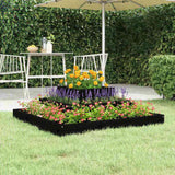 Planter Black 80x80x27 cm Solid Wood Pine 823868