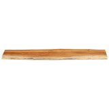 Table Top 160x40x3.8 cm Rectangular Solid Wood Acacia Live Edge 370640