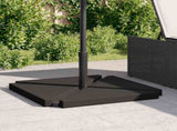 5 Piece Garden Parasol Base Set Granite and Steel 3318588