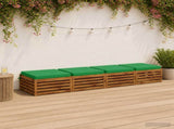 4-Piece Seat Cushions SOEST 4 pcs 100% Polyester Green 944916