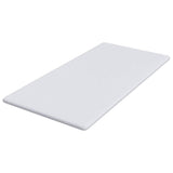 Mattress Topper White 90 x 200 x 3.5 cm Jaquard Fabric 4106212